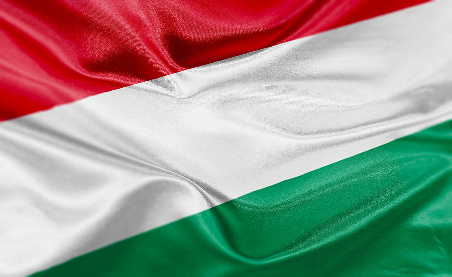 High resolution digital render of Hungary flag Drawing by @ Mariano Sayno / husayno.com