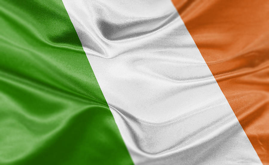 High resolution digital render of Ireland flag Drawing by @ Mariano Sayno / husayno.com