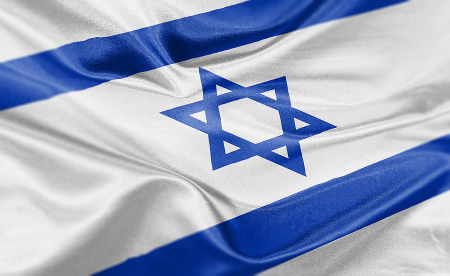 High resolution digital render of Israel flag Photograph by @ Mariano Sayno / husayno.com