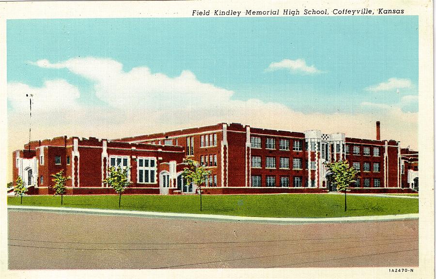 High School Coffeyville Kansas Photograph by Mel Thompson
