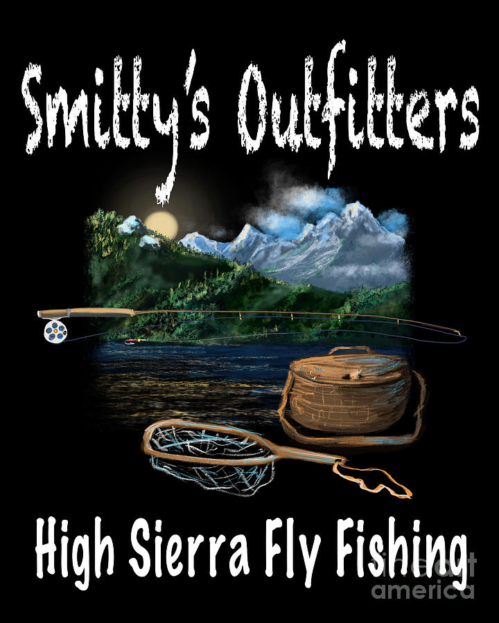 High Sierra Fly Fishing Digital Art by Doug Gist