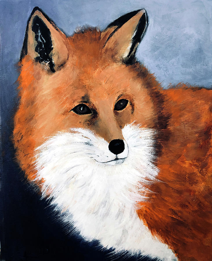 High Sierra Red Fox Painting by Bonnie Owen - Fine Art America