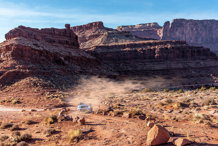 High Speed 4x4 On Canyonlands National Park Photograph