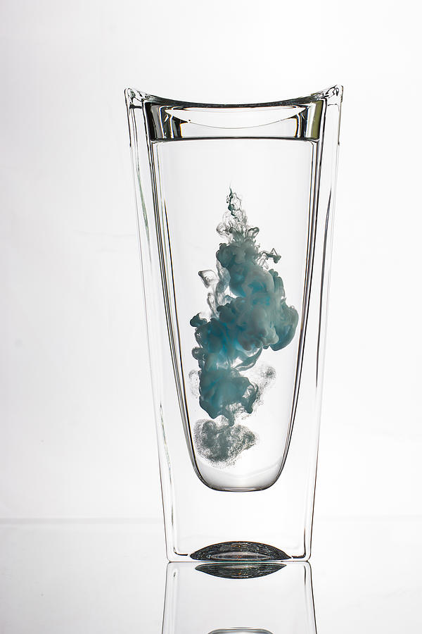 High-speed photos of ink dropped in water Photograph by Scadidi