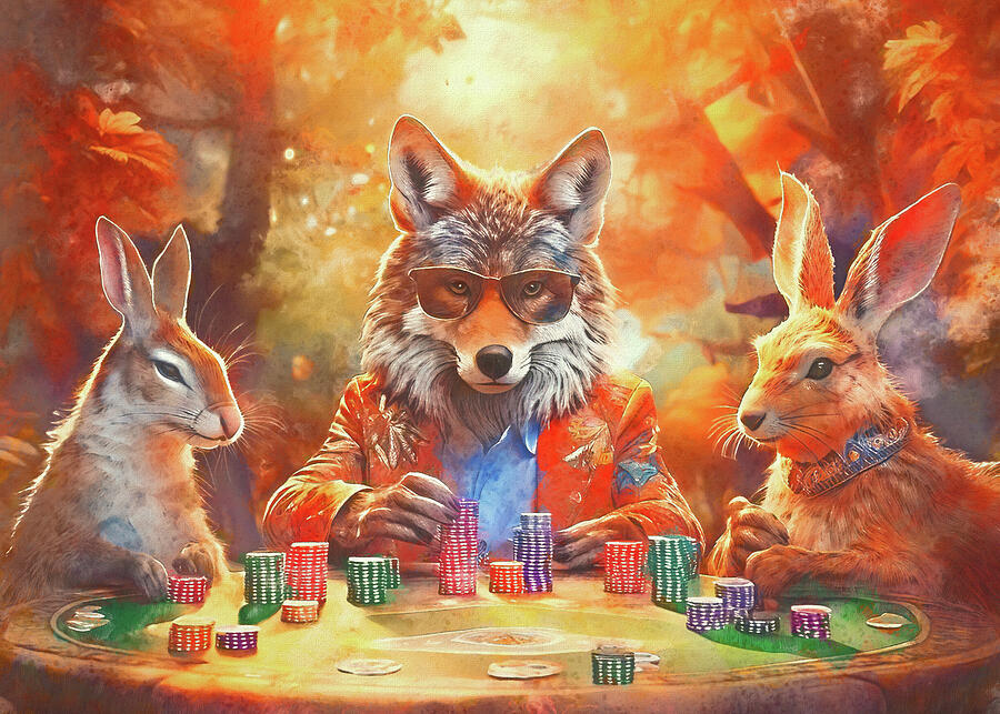 High Stakes Poker Game Digital Art by Dan Sproul High Stakes Poker Game Digital Art by Dan Sproul