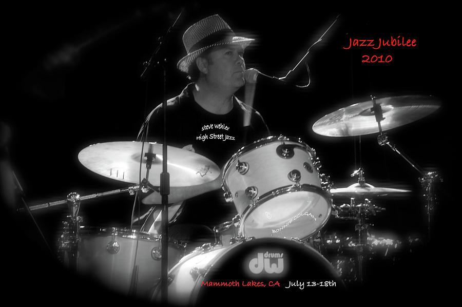 High Street Jazz Band Drummer Photograph by Bonnie Colgan