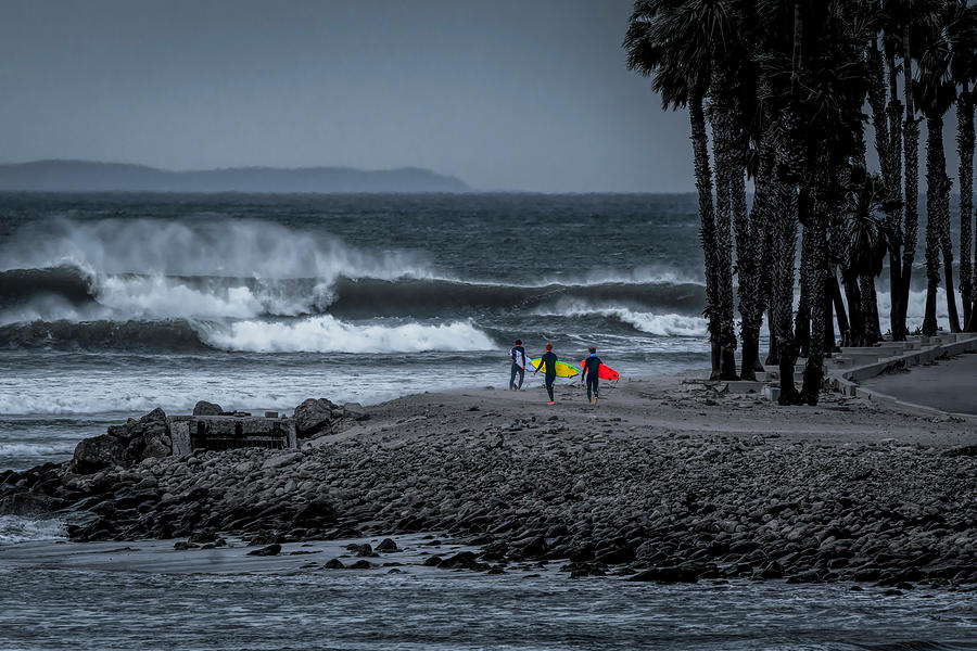 High Surf With Strong Winds Is Still Surfable 2 Photograph by Lindsay Thomson
