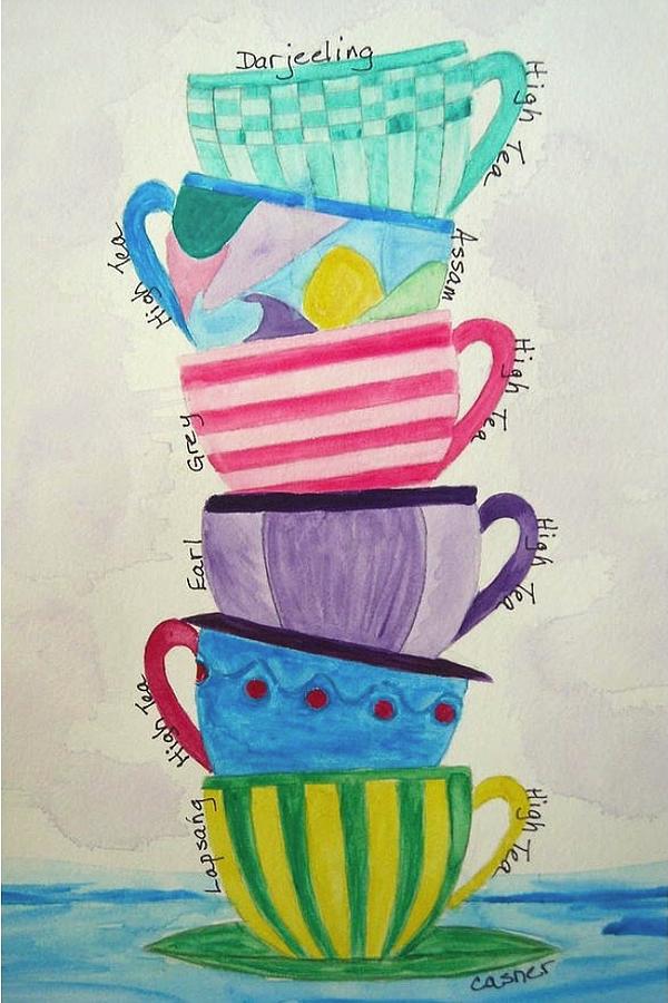 High Tea Painting by Colleen Casner