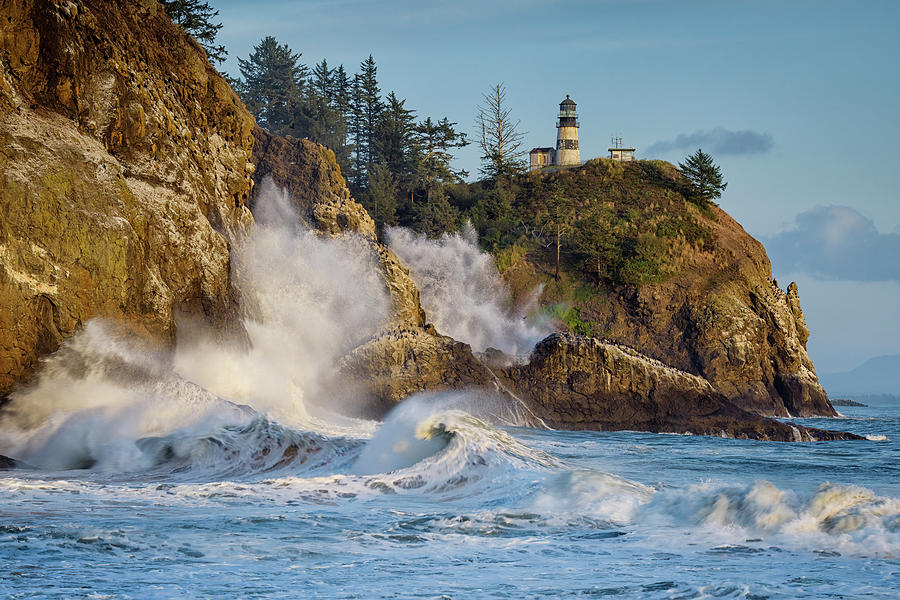 High Tide at Cape Disappointment Photograph by Kristen Wilkinson