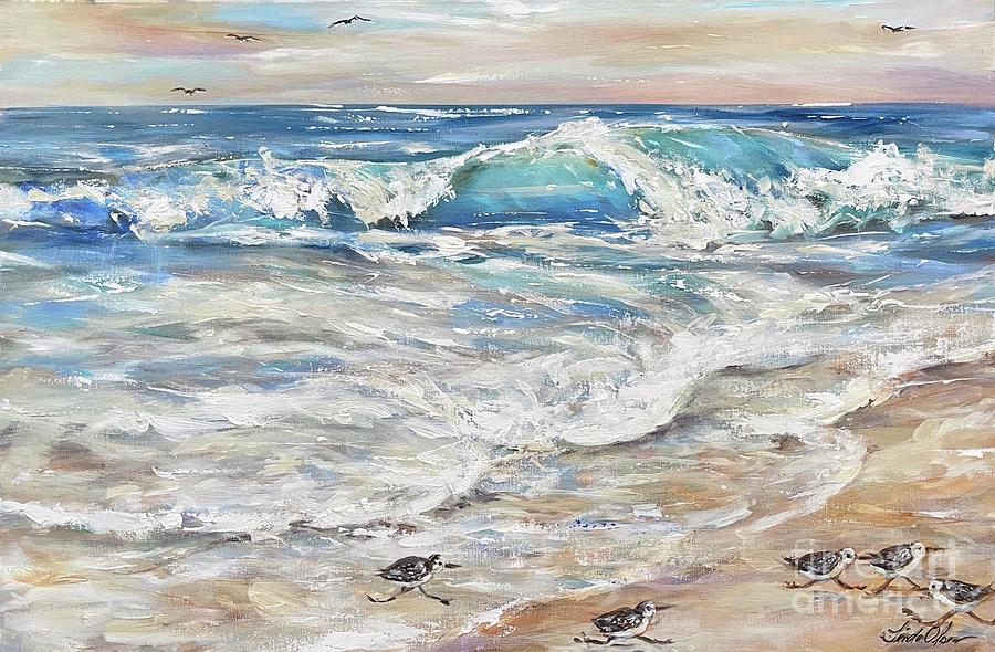 High Tide Painting by Linda Olsen