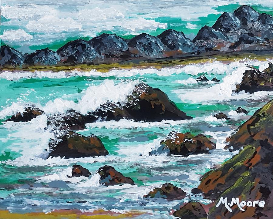 High Tide Painting by Marlene Moore
