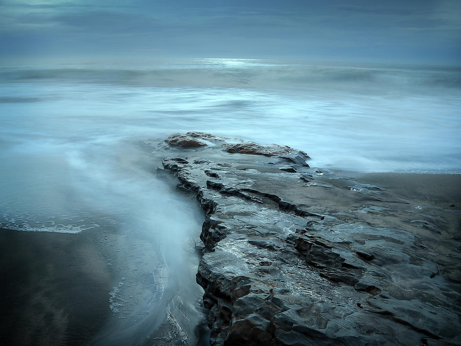 High Tide on Rocky Shoreline Photograph by Morgan Wright
