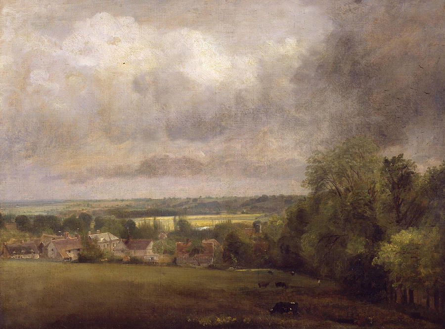 Higham Village On The River Stour Painting By John Constable Pixels