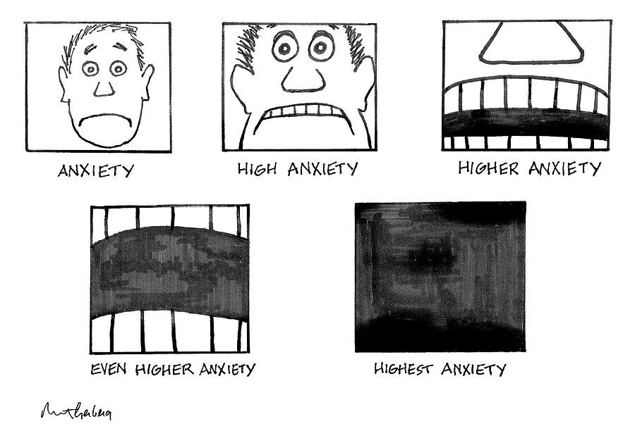 Highest Anxiety Drawing by Mort Gerberg