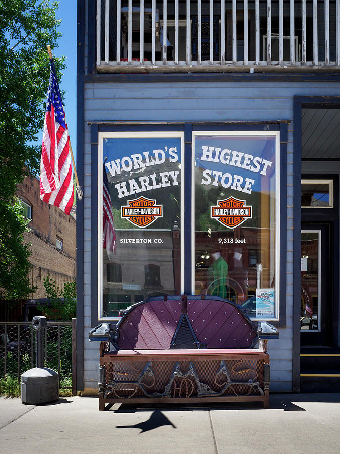 Highest Harley Store in World Silverton Colorado Photograph by Mary Lee Dereske