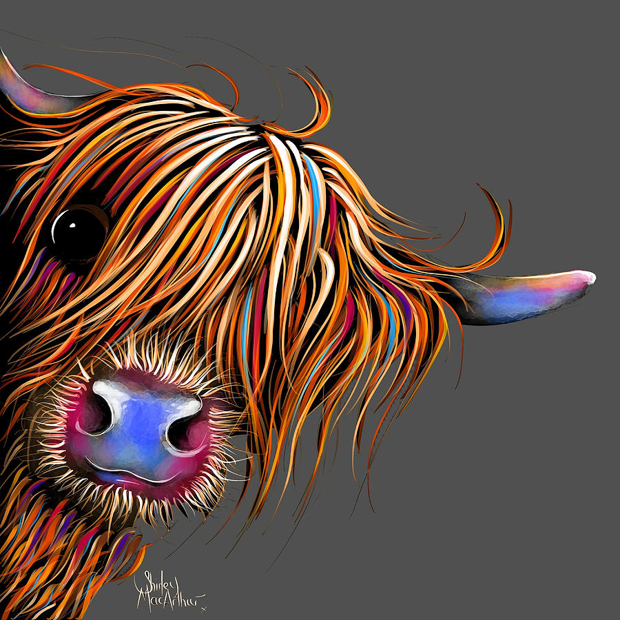 HiGHLaND CoW PRiNT SCoTTiSH x27 SuGaR LuMP oN Painting by Matthews ...