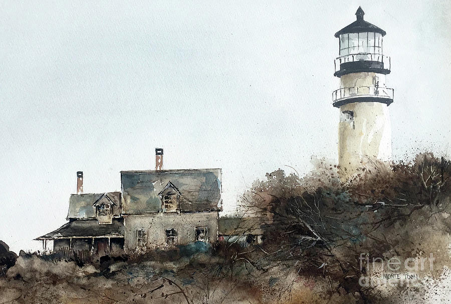Highland Lighthouse Painting by Monte Toon