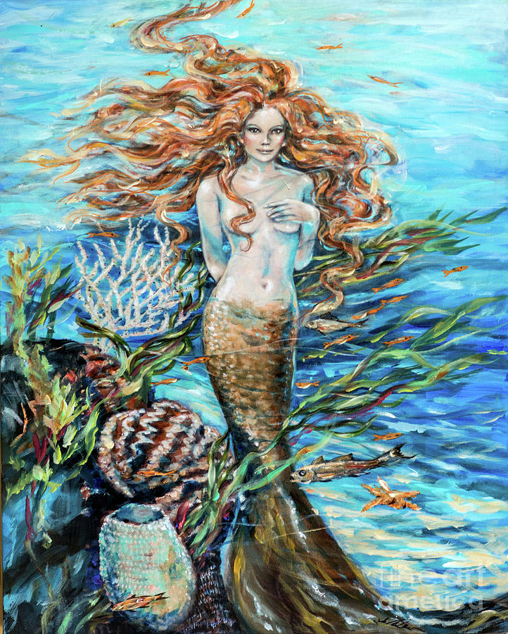 Highland Mermaid Painting by Linda Olsen