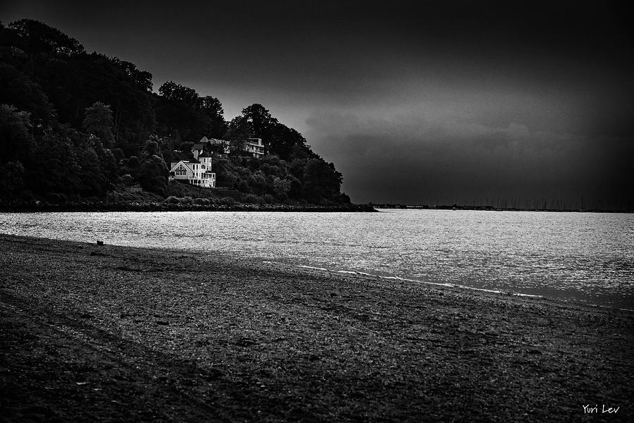 Black And White Photograph - Highlands Bay Beach by Yuri Lev