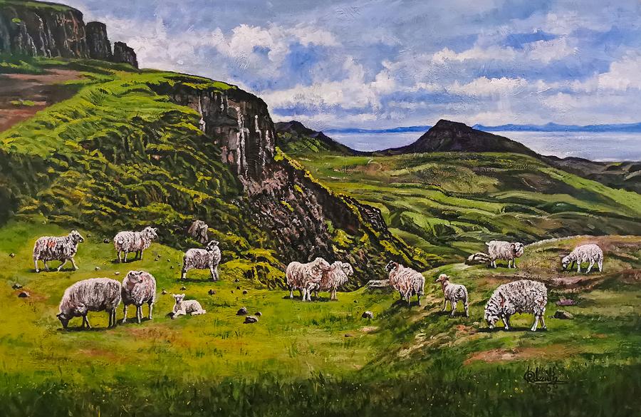 Highlands, Scotland Painting by Raouf Oderuth