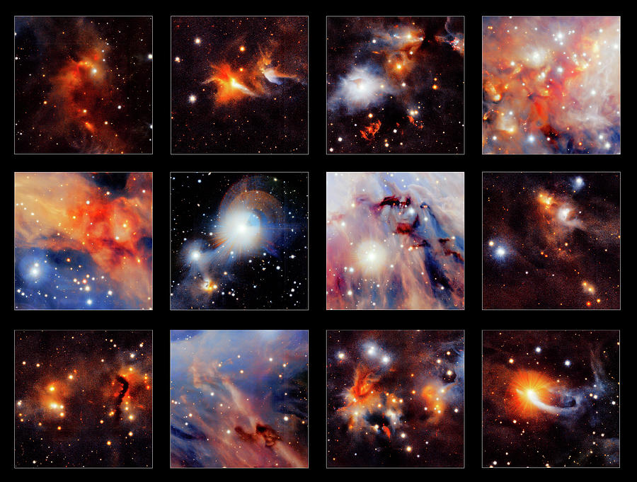 Highlights From Vista Image Of Orion A Photograph