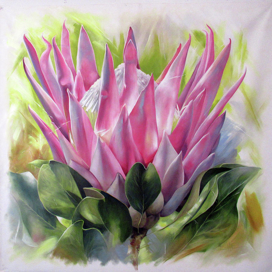 Proteas Painting - Highness by Ellie Eburne