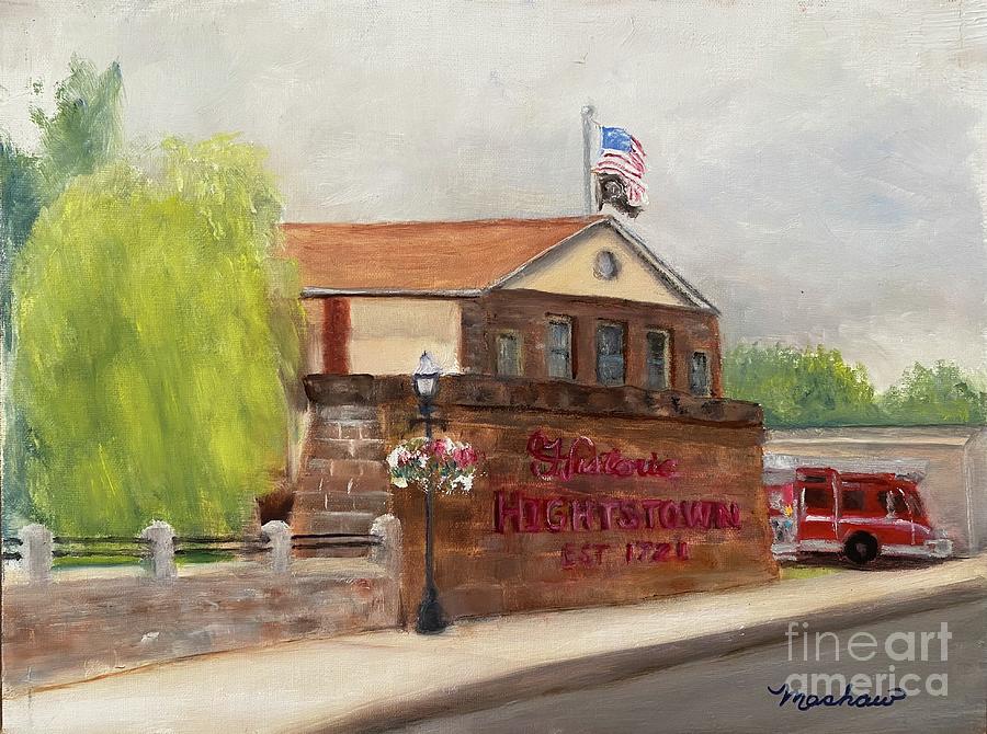 Hightstown Est. 1721 Painting by Sheila Mashaw