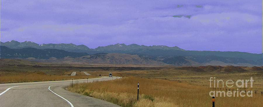 Highway to Grand Teton Range Photograph by Charles Robinson
