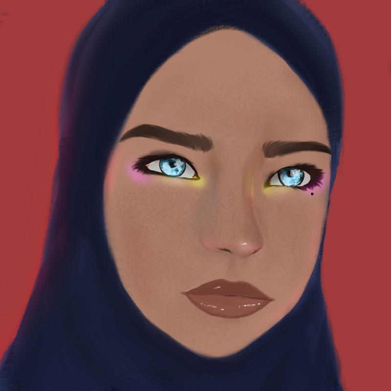 Hijabi girl Digital Art by Faria Ali - Fine Art America