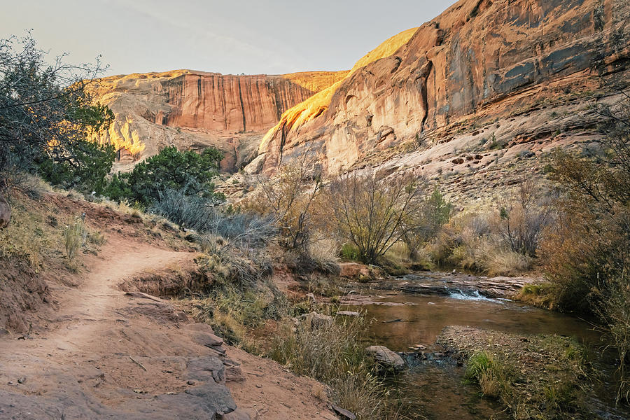 Hike To Morning Glory Arch Moab Utah Photograph