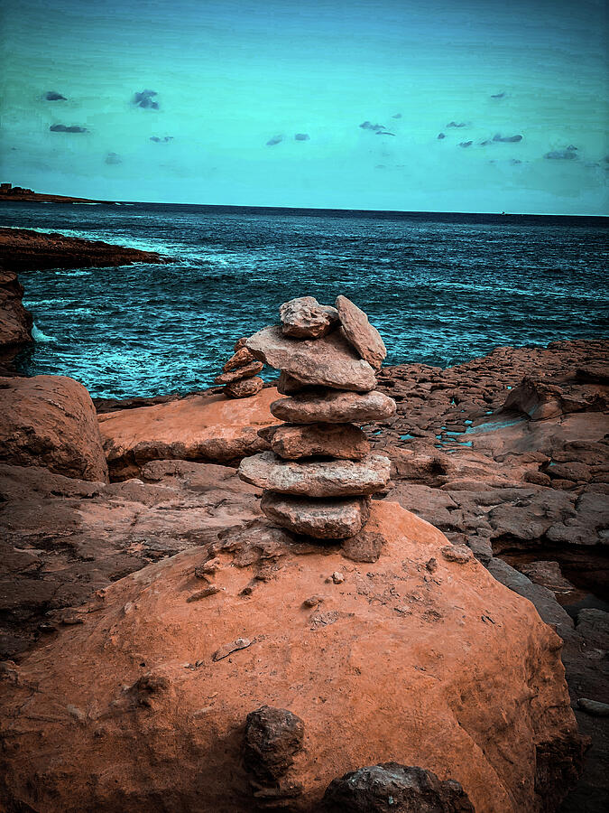 Hikers Rock Formation in Marsaxlokk, Malta Photograph by Unbounded Art Hikers Rock Formation in Marsaxlokk, Malta Photograph by Unbounded Art