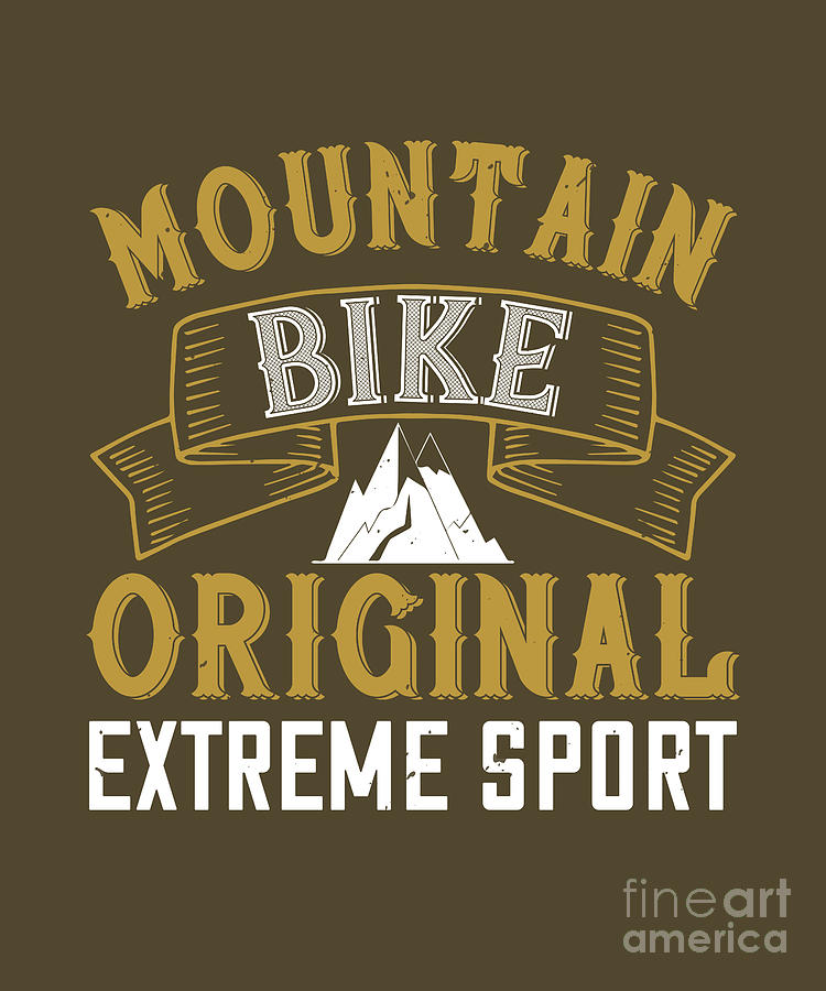 Sports Digital Art - Hiking Gift Mountain Bike Oreginal Extreme Sport by Jeff Creation