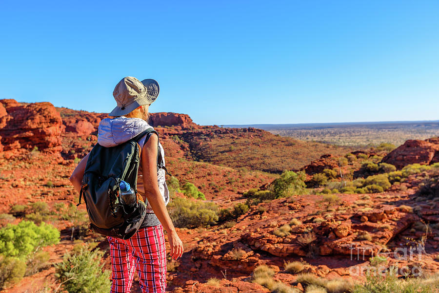 Hiking in Outback Australia Photograph by Benny Marty