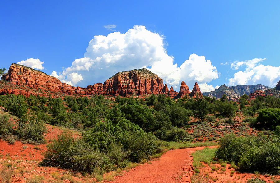 Hiking in Sedona, Little Horse Trail Photograph by Dawn Richards