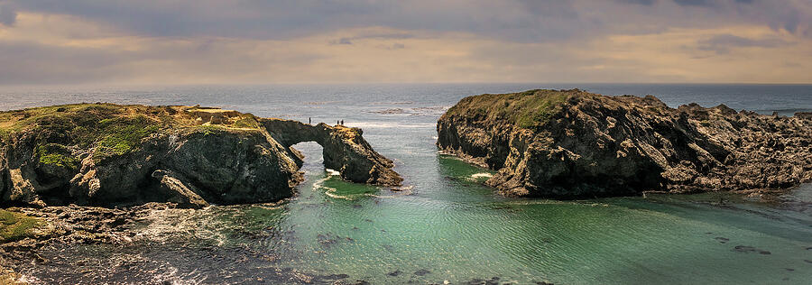 Landscape Photograph - Hiking Over The Sea Arch by Frank Wilson