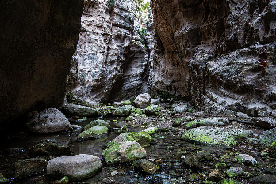 Hiking path through a gorge Photograph by Michalakis Ppalis