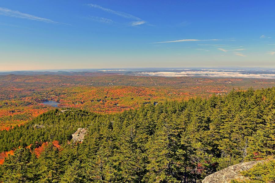 Hiking view from Mount Monadnock Photograph by Monika Salvan