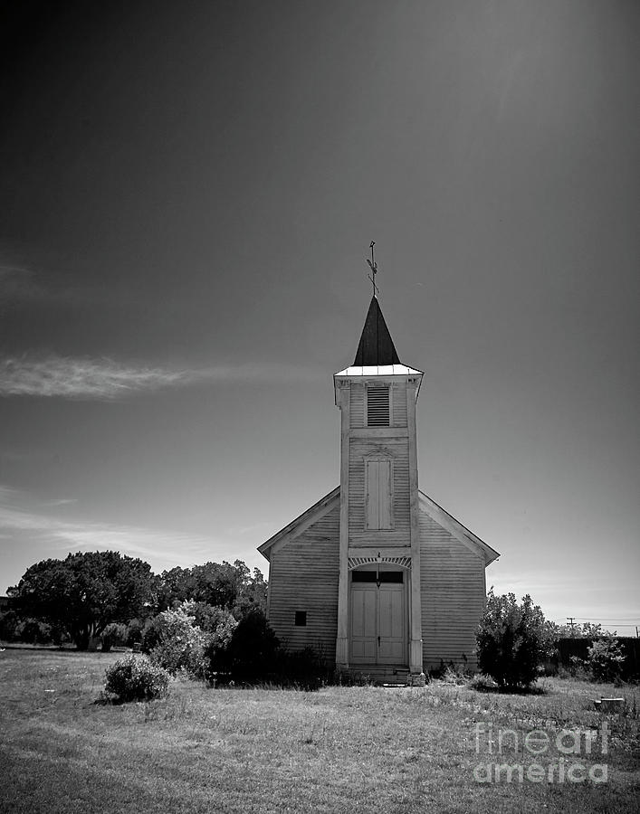 Hill Country Country Church Photograph by Andrea Smith