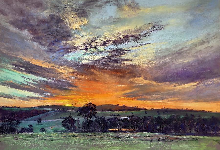 Hilldene Twilight Painting by Lynda Robinson