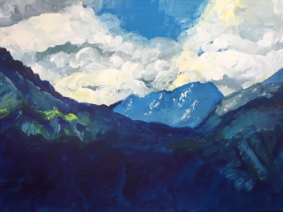 Hills After Rain Painting by Danielle Rosaria