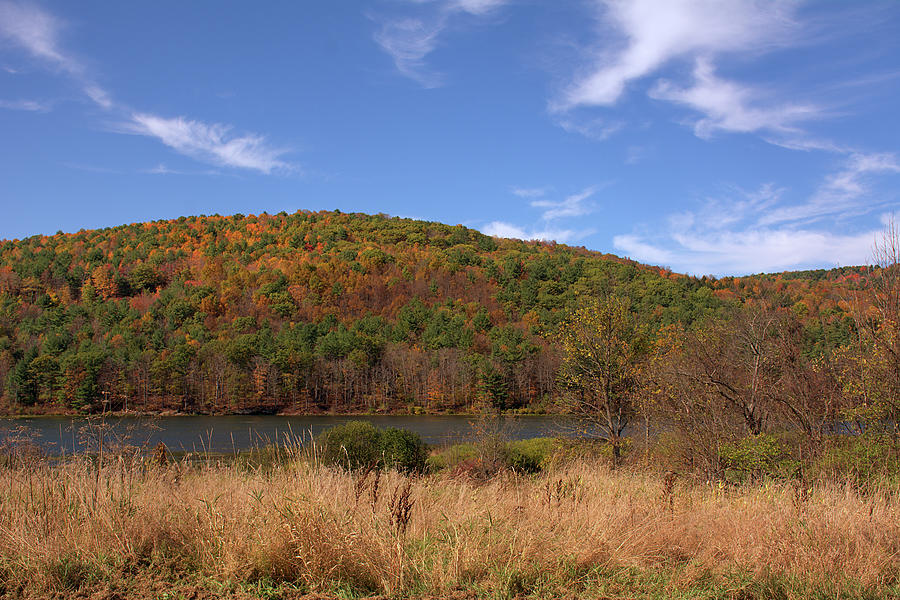 Hills in Autumn Along Schoharie Creek Photograph by Angie Tirado