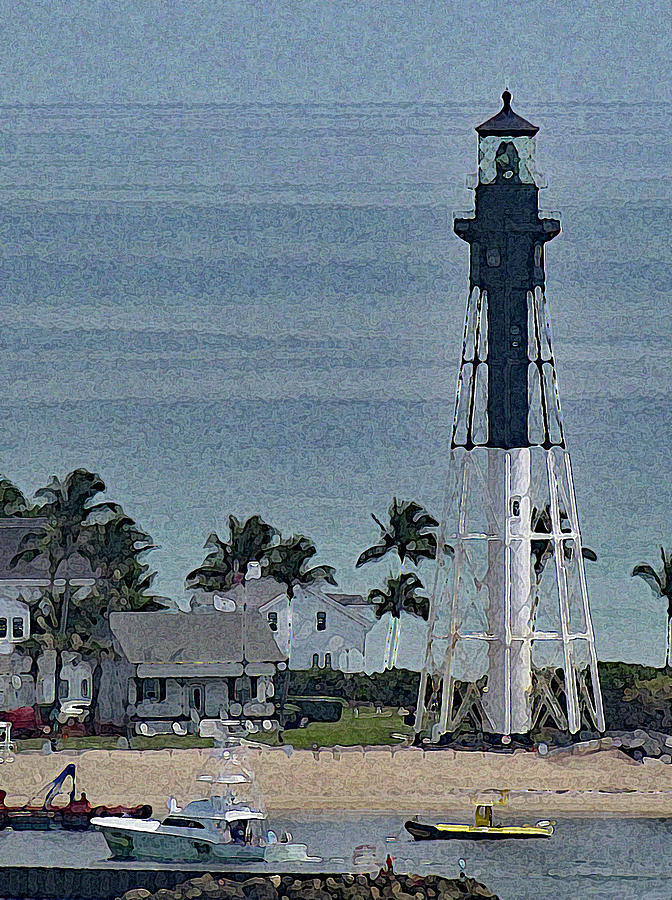 Hillsboro Inlet Lighthouse at Noon Photograph by Corinne Carroll
