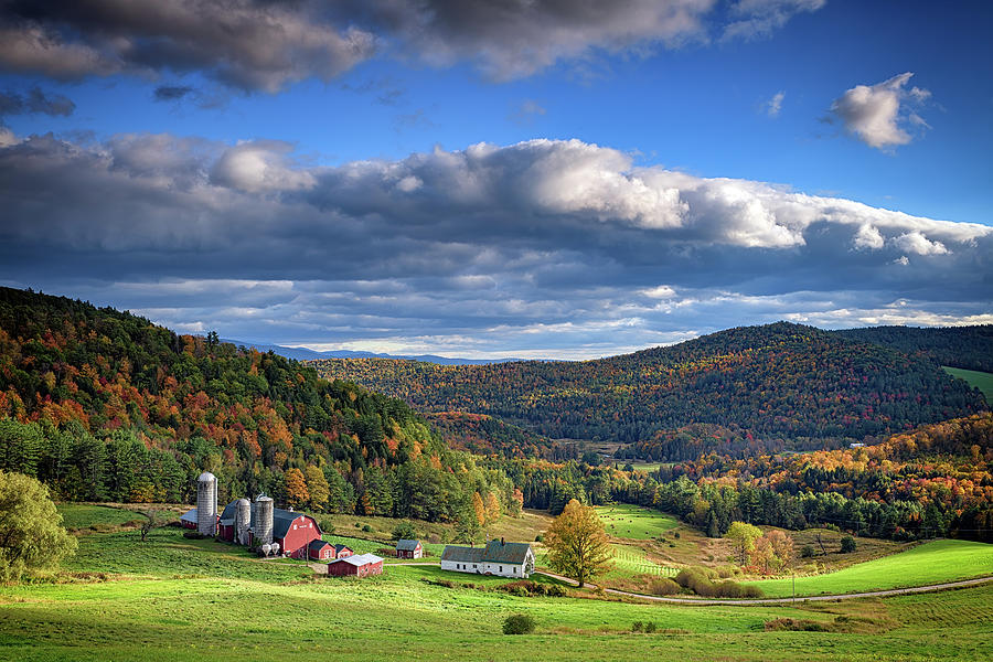Fall Photograph - Hillside Acres Farm by Rick Berk