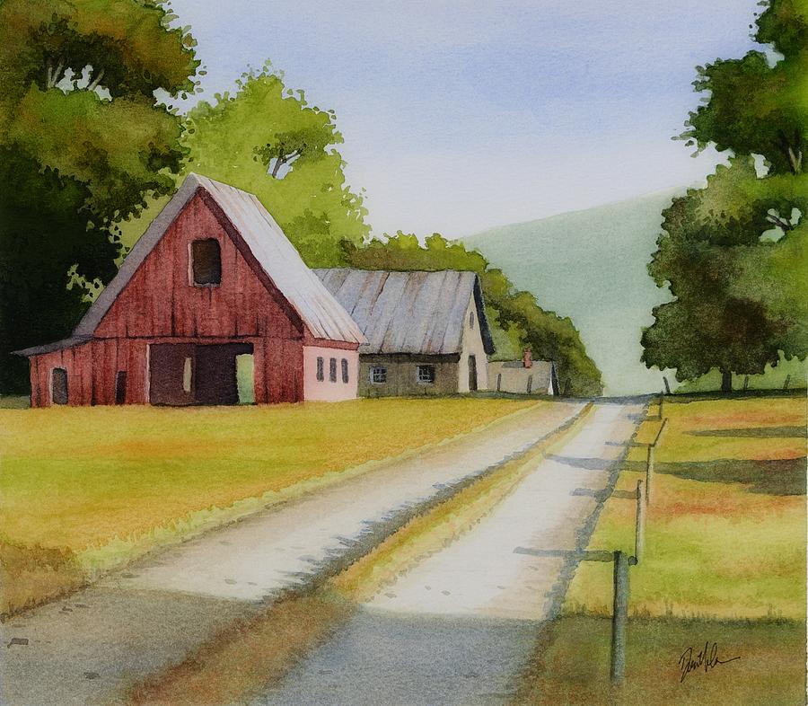 Hilltop Farm Painting by Don Nelson - Fine Art America