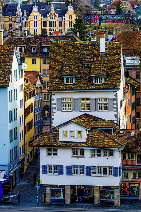 Hilltop View Of Colorful Zurich Photograph by Chris Lord