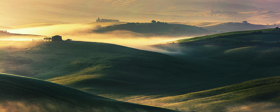 Hilly Tuscany Valley Photograph