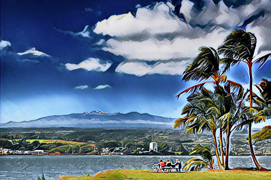 Hilo Bay Lunch Digital Art by Jim Pavelle