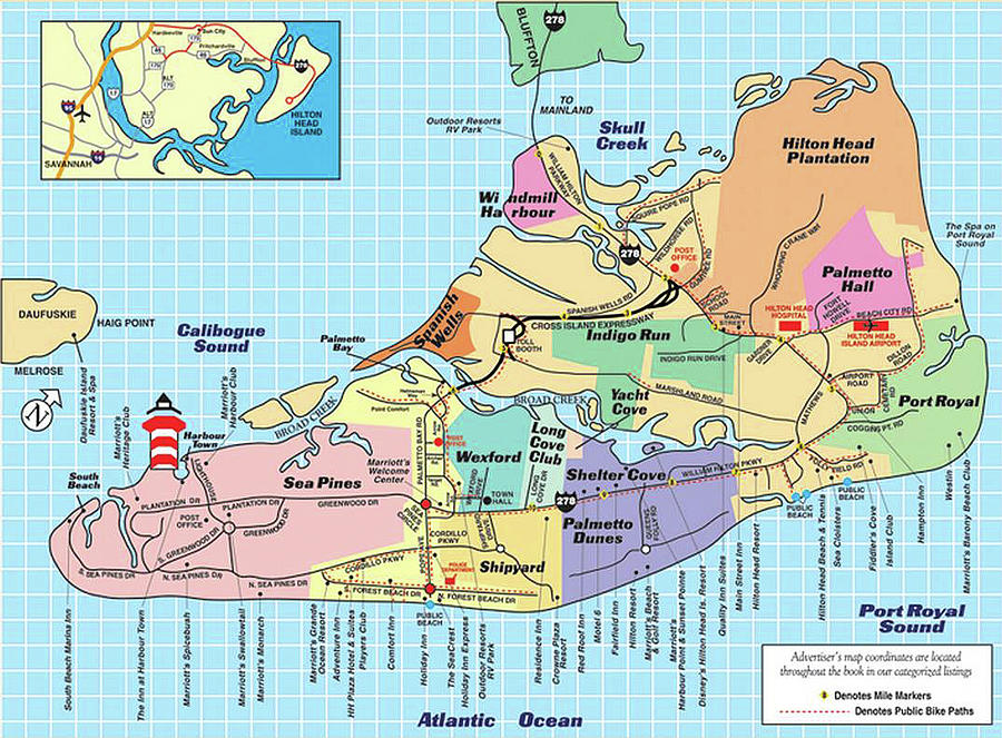 Printable Map Of Hilton Head Island