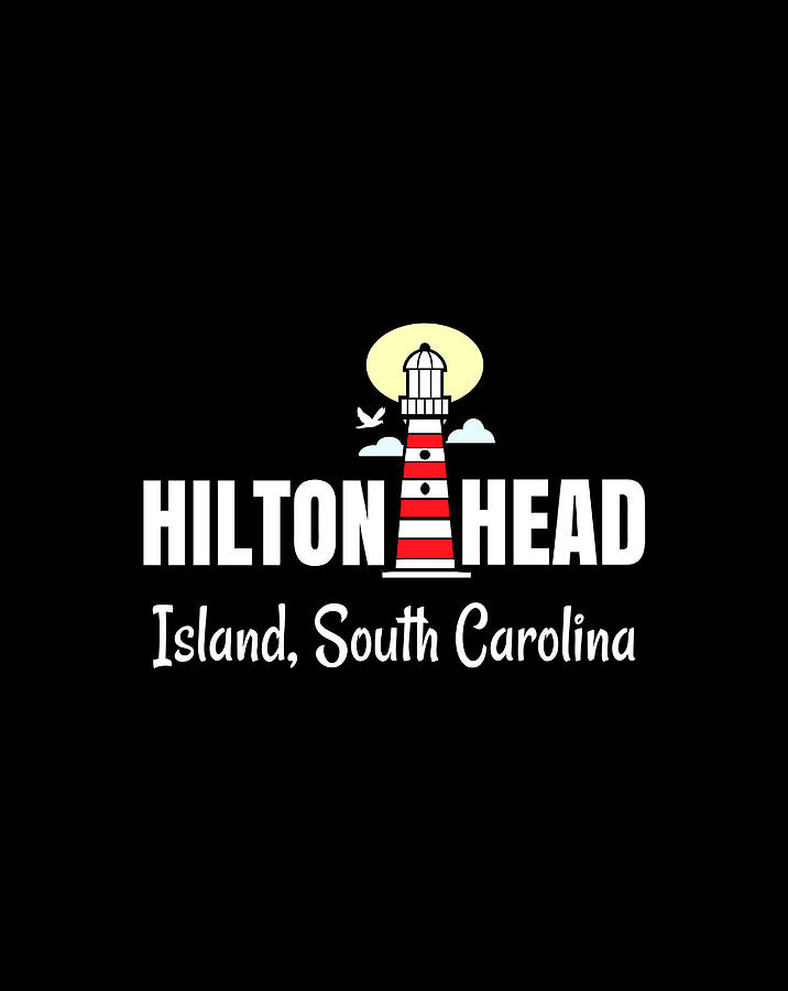 Hilton Head Island South Carolina Lighthouse Digital Art by Xuan Tien Luong