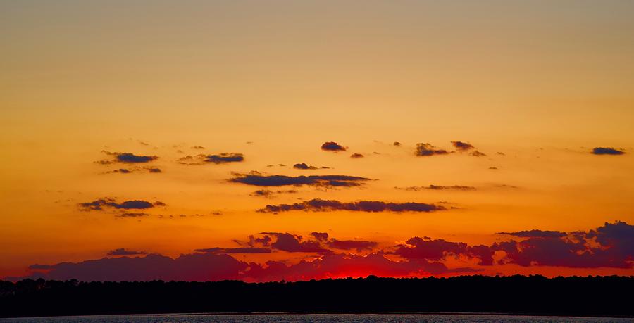 Hilton Head Sunset Over Skull Creek Photograph by Dennis Schmidt
